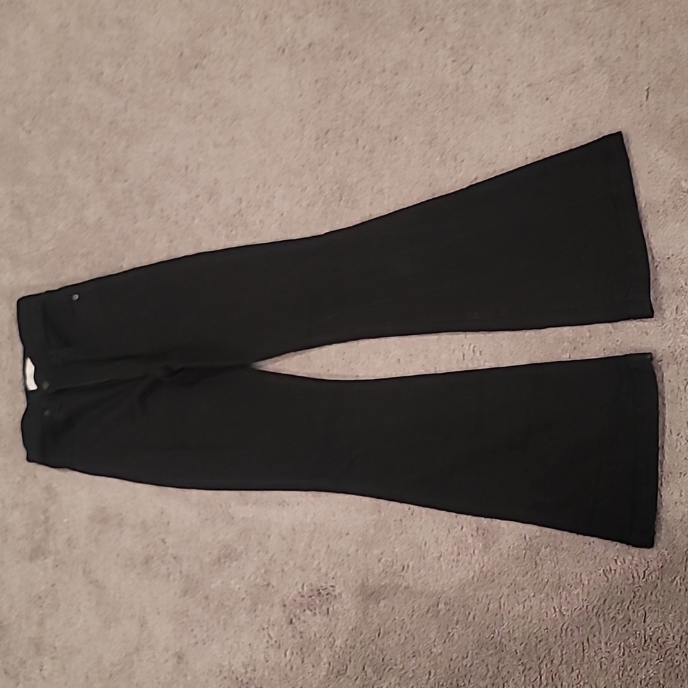 Abercrombie black flare jeans